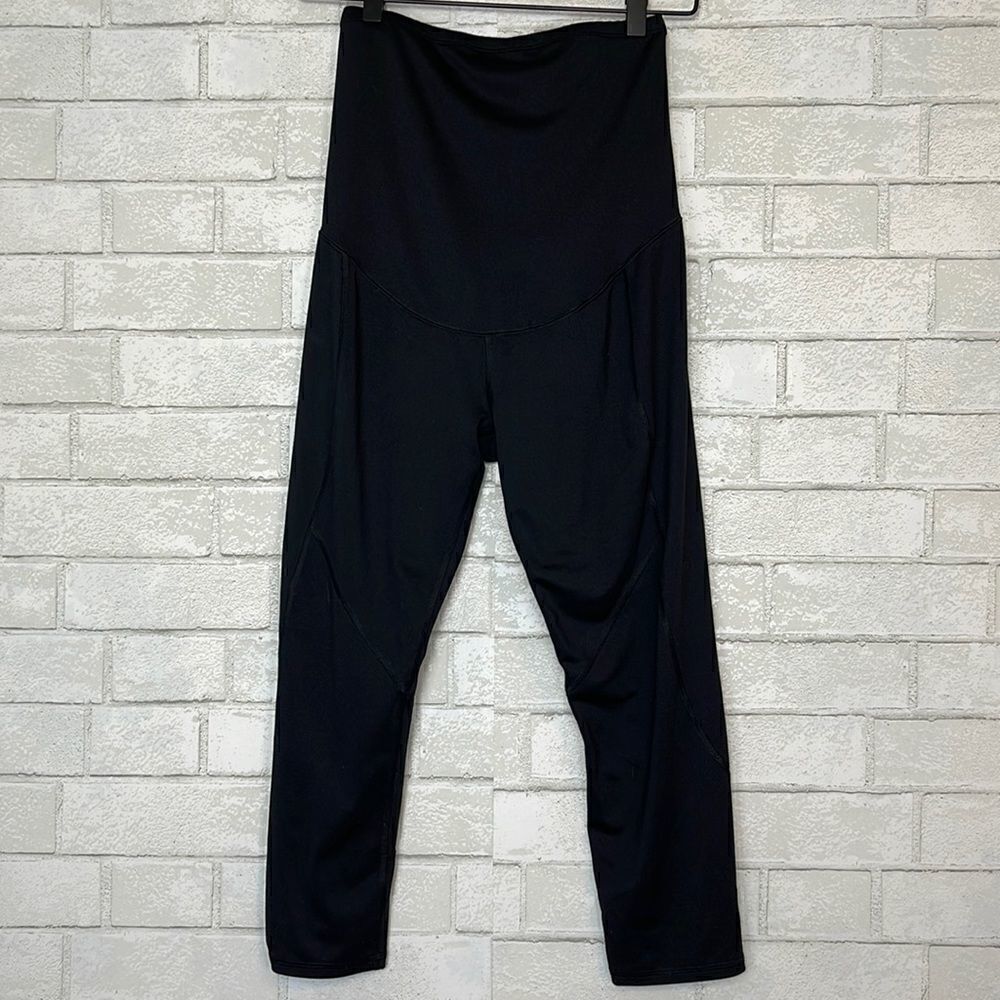 A Glow Black Maternity Leggings L